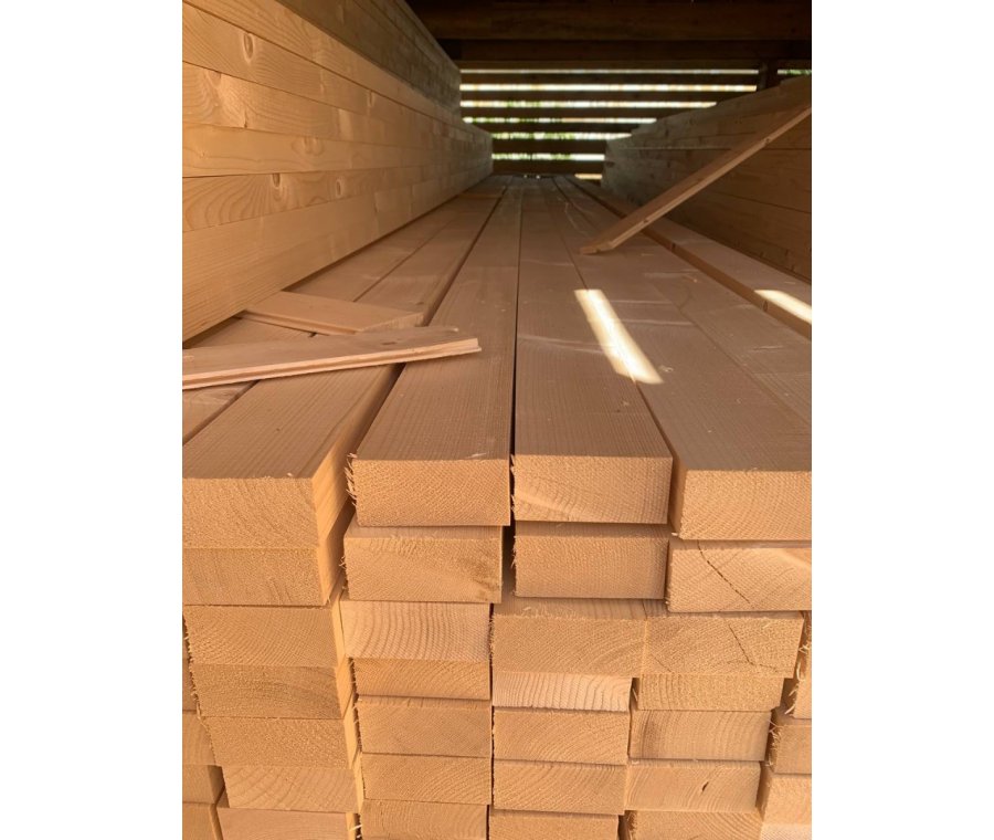 Доска сухая строганная 45х95х6000