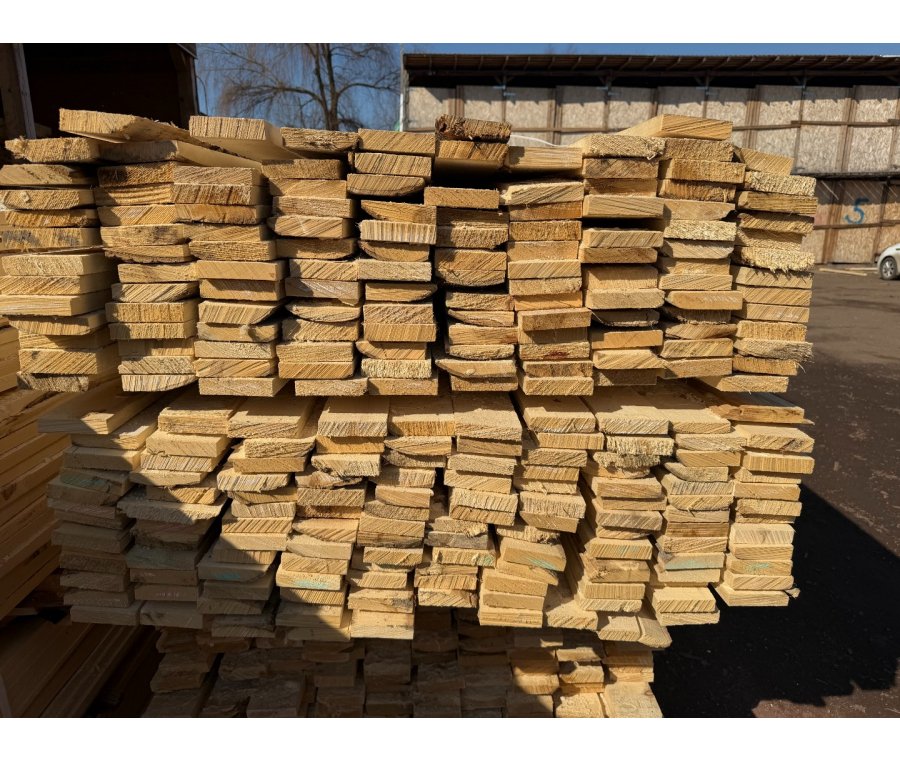 Доска обрезная из осины 25х100х6000