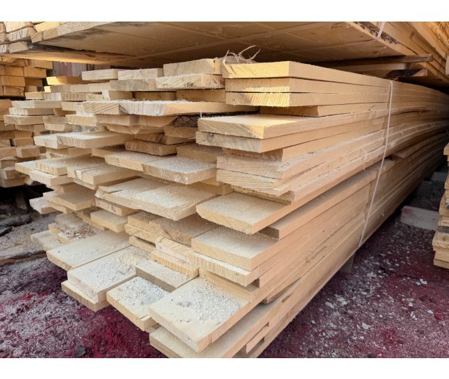 Доска обрезная из осины 25х150х6000