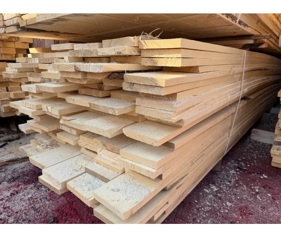 Доска обрезная из осины 25х150х6000