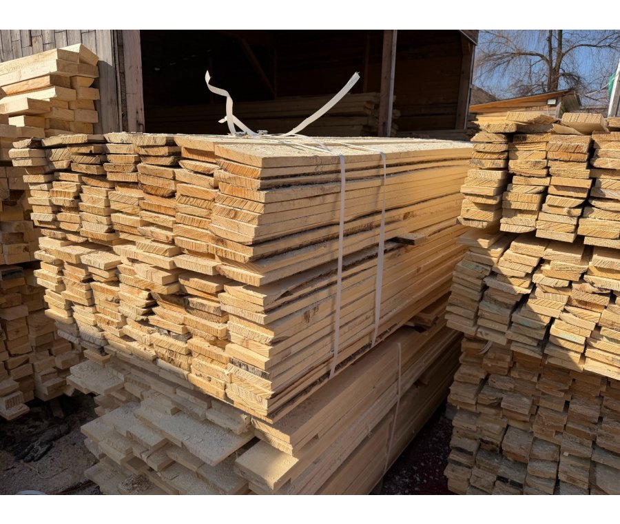 Доска обрезная из осины 25х150х6000