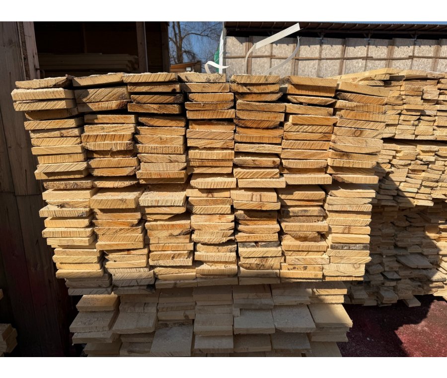 Доска обрезная из осины 25х150х6000