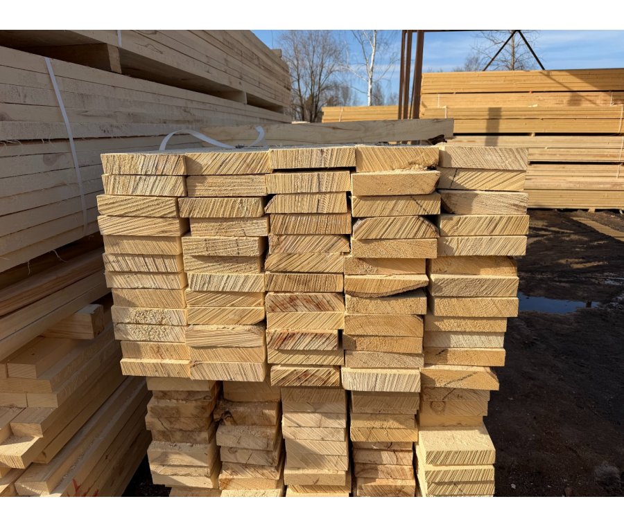 Доска обрезная из осины 50х200х6000