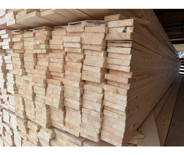 Доска сухая строганная 20х90х6000