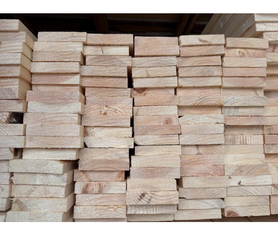 Доска сухая строганная 20х90х6000