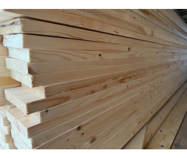 Доска сухая строганная 20х90х6000