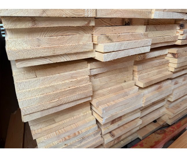 Доска сухая строганная 20х170х6000