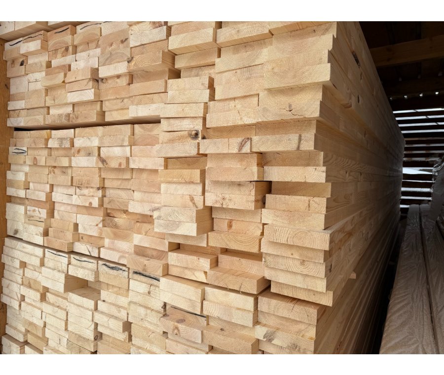 Доска сухая строганная 50х200х6000 (45х190х6000)