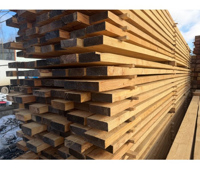 Доска обрезная лиственница 40х150х6000