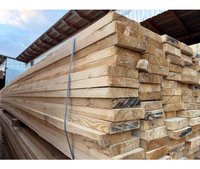 Доска обрезная лиственница 40х150х6000