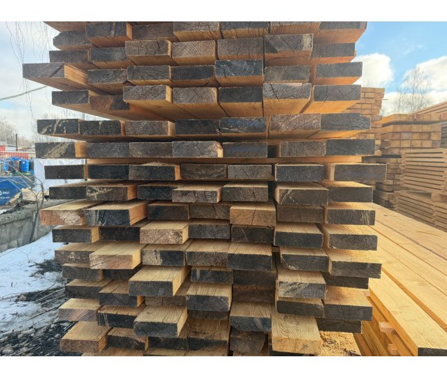 Доска обрезная лиственница 50х100х6000