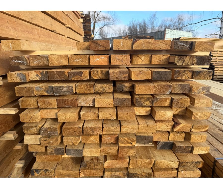 Доска обрезная лиственница 50х100х6000