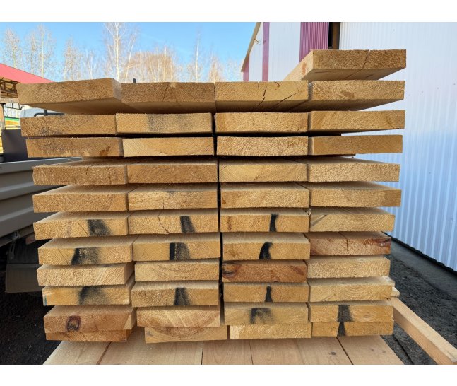 Доска обрезная 50х250х6000