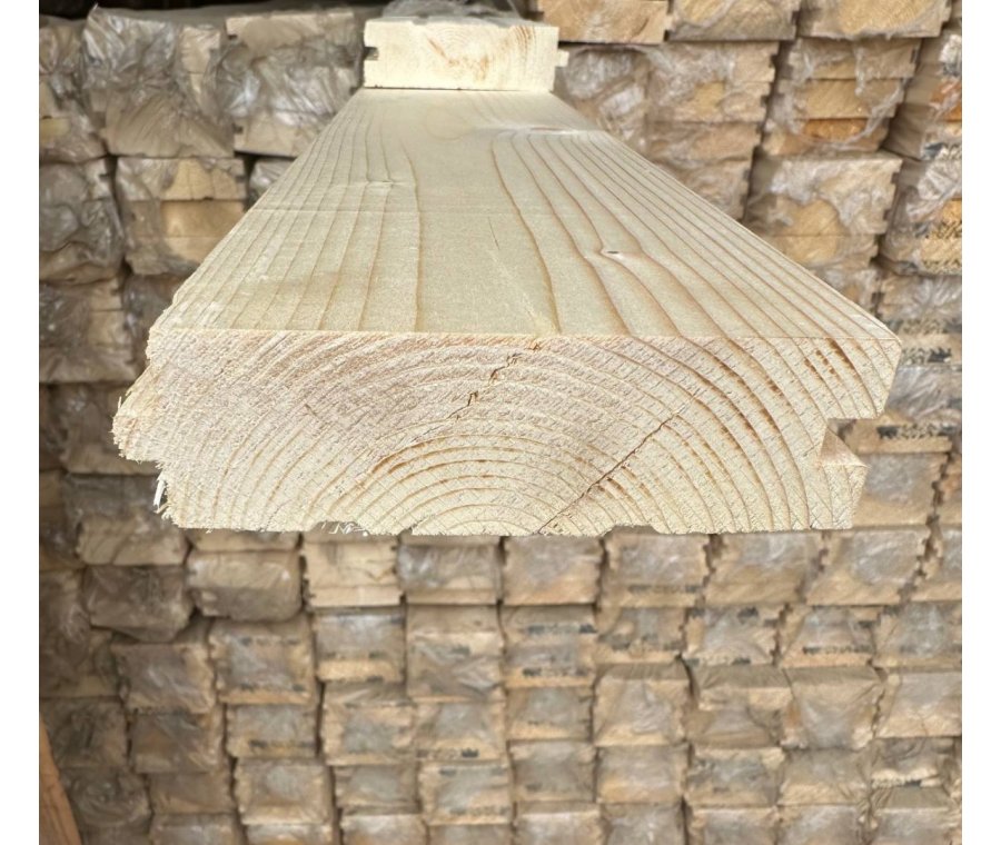 Доска шпунтованная 35х100х6000