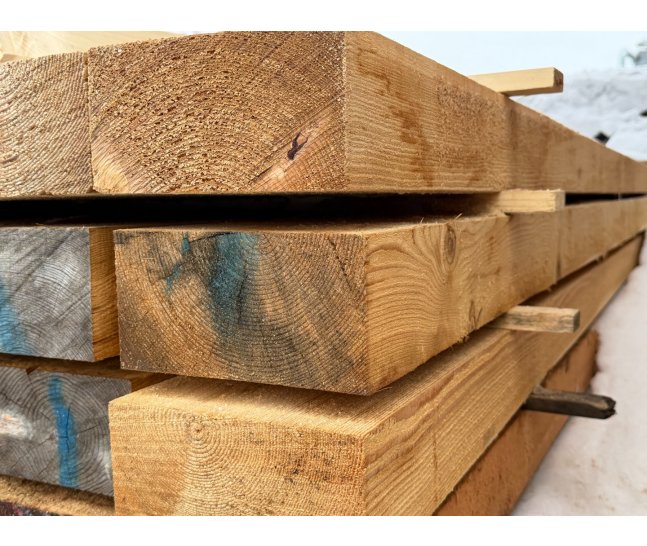 Брус обрезной из лиственницы 100х200х6000