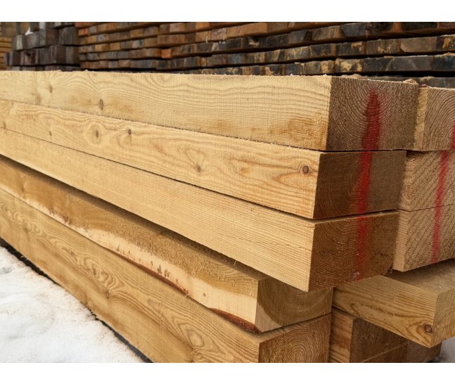 Брус обрезной из лиственницы 100х200х6000