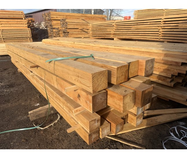 Брус обрезной из лиственницы 200х200х6000