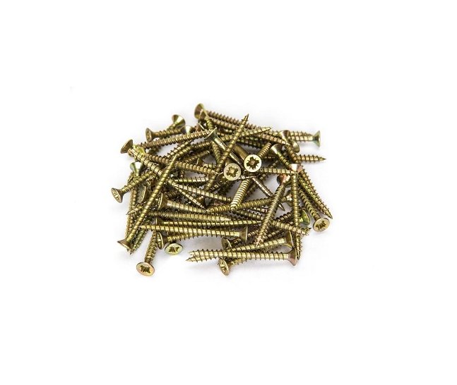 Саморезы жёлтые по дереву 90 мм