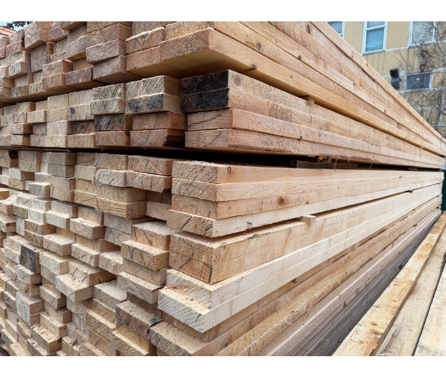 Доска обрезная 25х100х6000