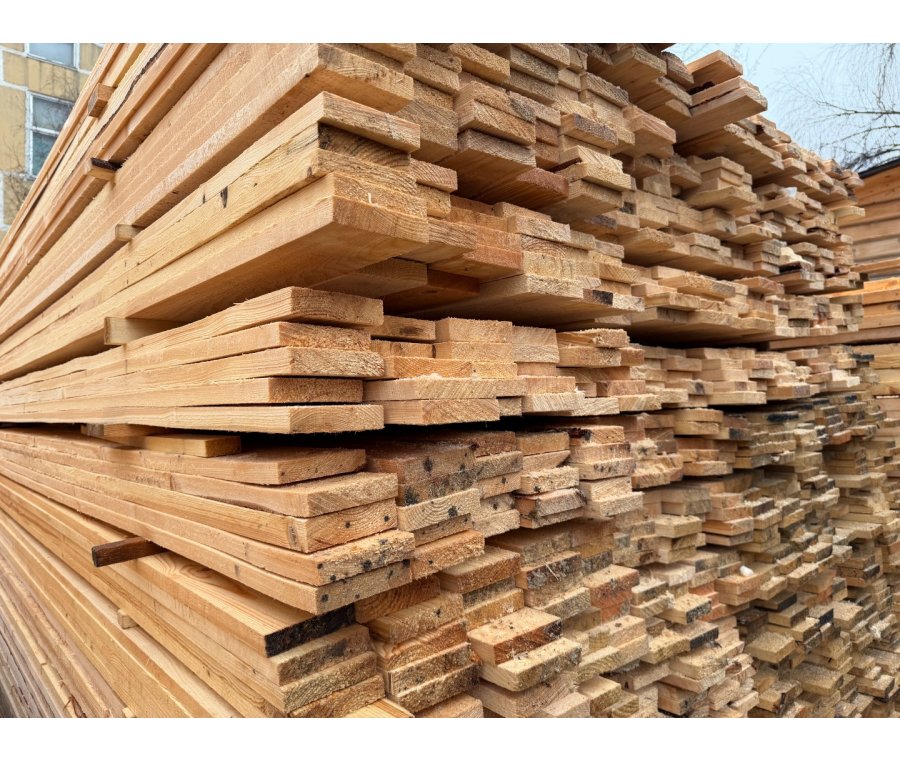 Доска обрезная 25х100х6000