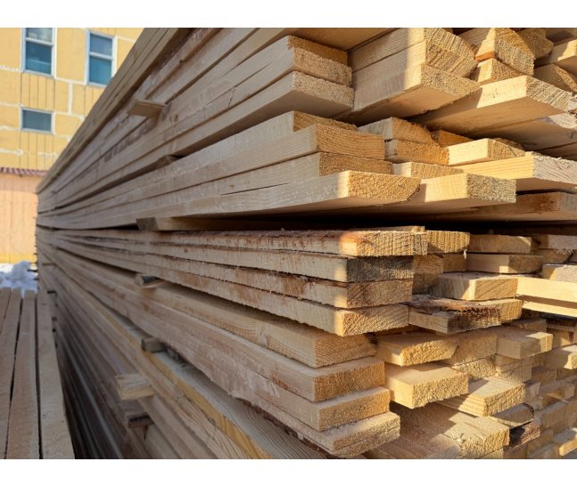 Доска обрезная 25х100х6000