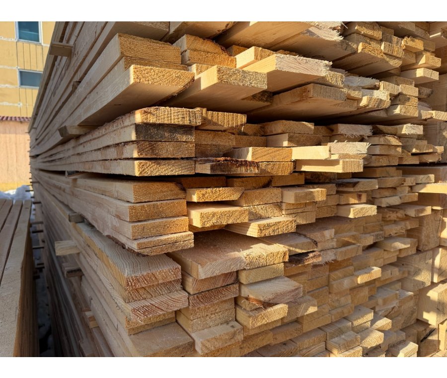 Доска обрезная 25х100х6000